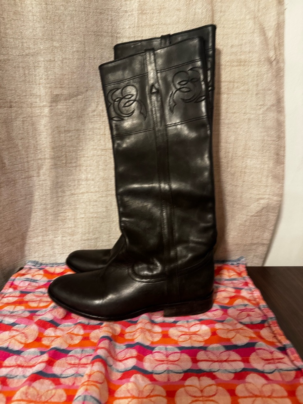 Golden goose black leather tall riding boots 36 / 6 - Picture 12 of 12